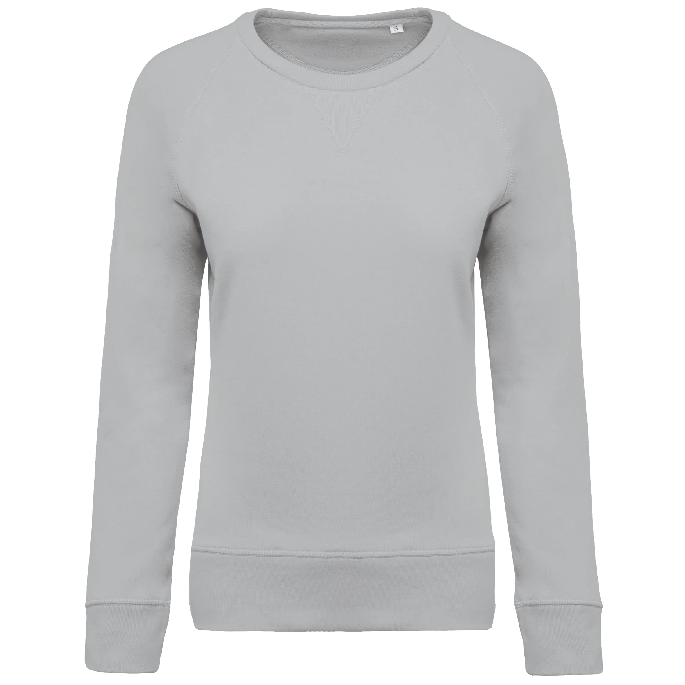 K481 - Sweat-shirt Bio col rond manches raglan femme - Occifloc