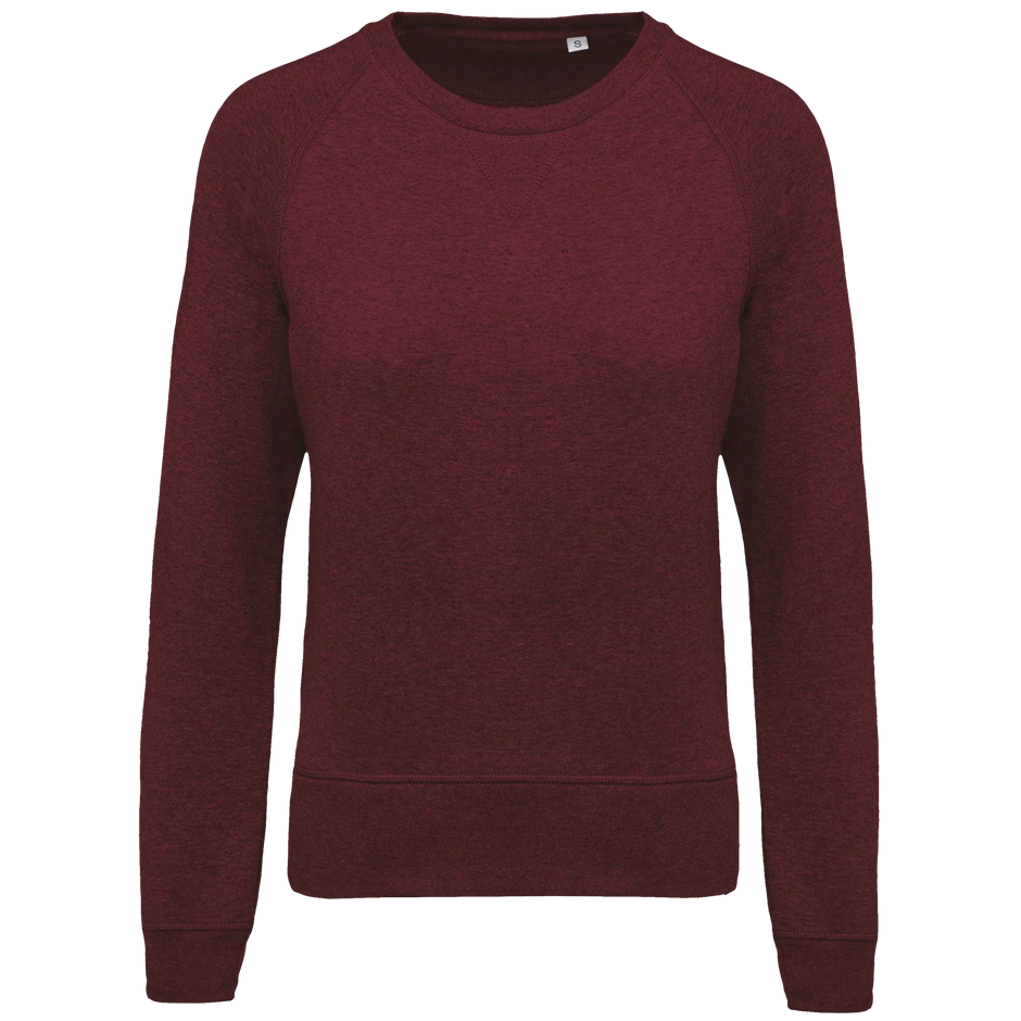 K481 - Sweat-shirt Bio col rond manches raglan femme - Occifloc