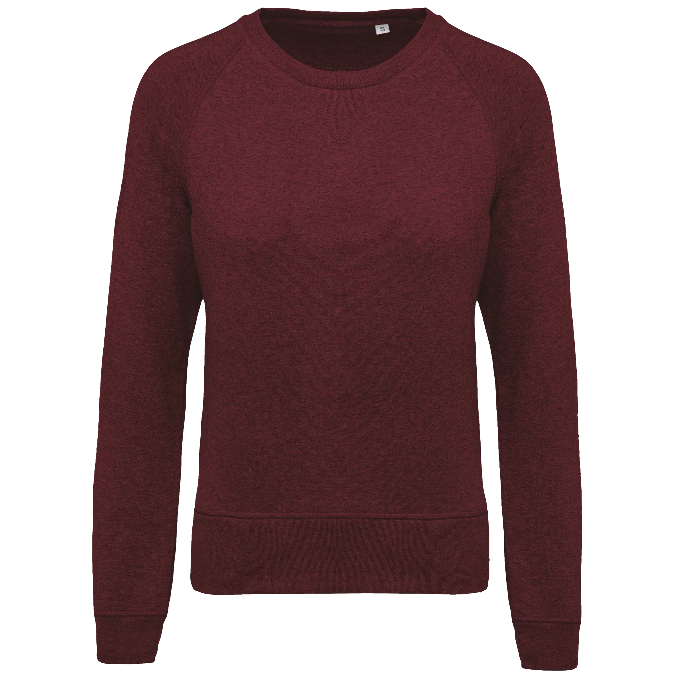 K481 - Sweat-shirt Bio col rond manches raglan femme - Occifloc