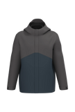 K6169 - Parka 3-en-1 imperméable à capuche bicolore unisexe - Occifloc
