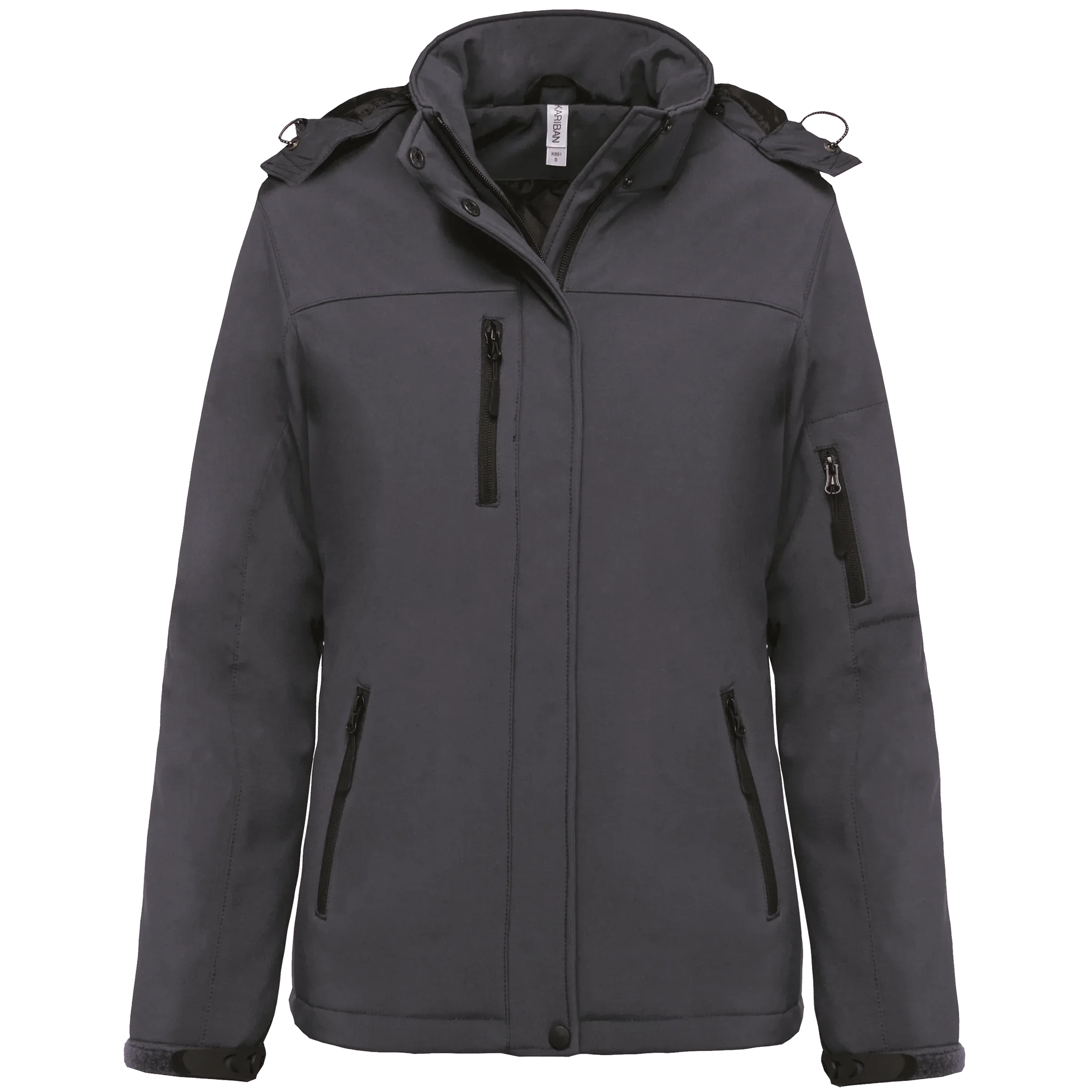K651 - Parka softshell doublée capuche femme - Occifloc
