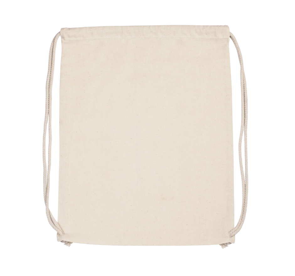 KI0139 - Sac à dos en coton bio avec cordelettes - Occifloc