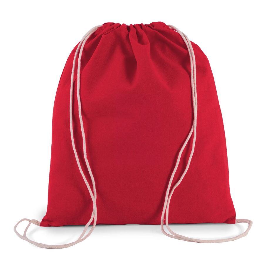 KI0147 - Petit sac à dos en coton bio avec cordelettes - Occifloc