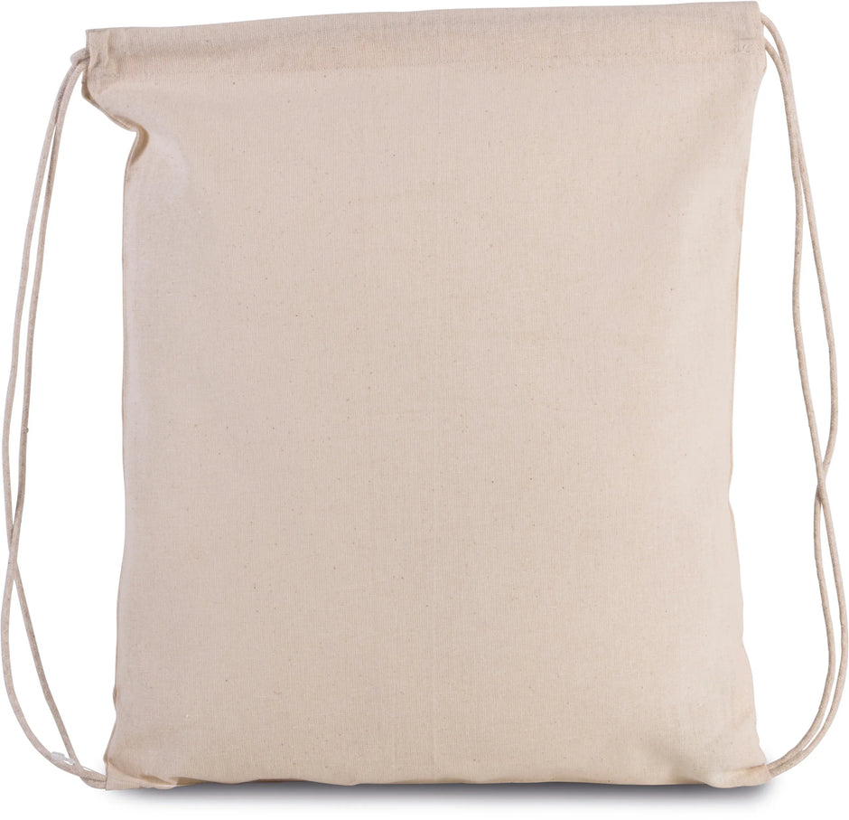 KI0147 - Petit sac à dos en coton bio avec cordelettes - Occifloc