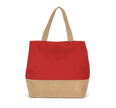 KI0235 - Sac shopping en toiles de coton et jute - Occifloc