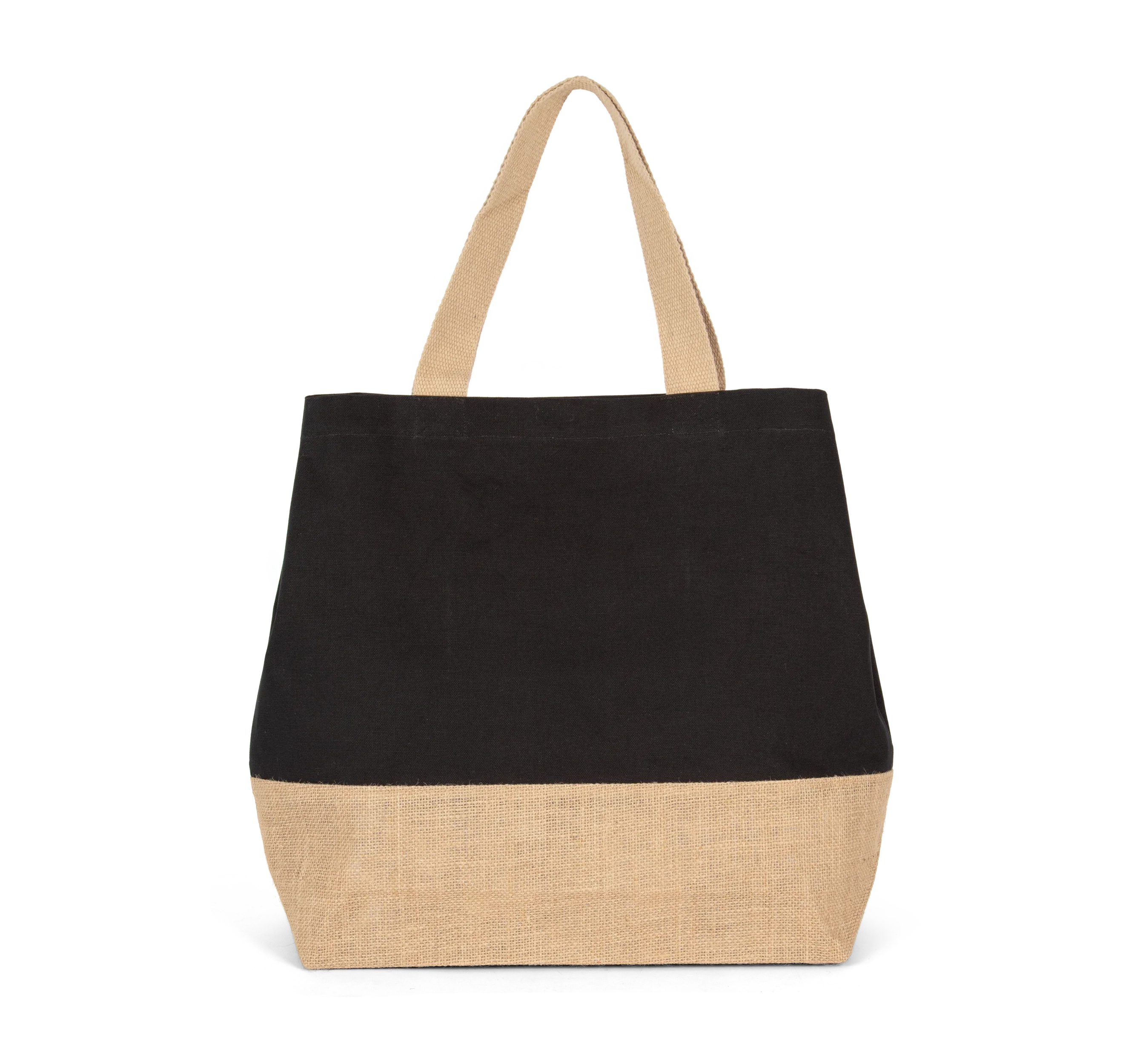 KI0235 - Sac shopping en toiles de coton et jute - Occifloc