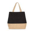 KI0235 - Sac shopping en toiles de coton et jute - Occifloc