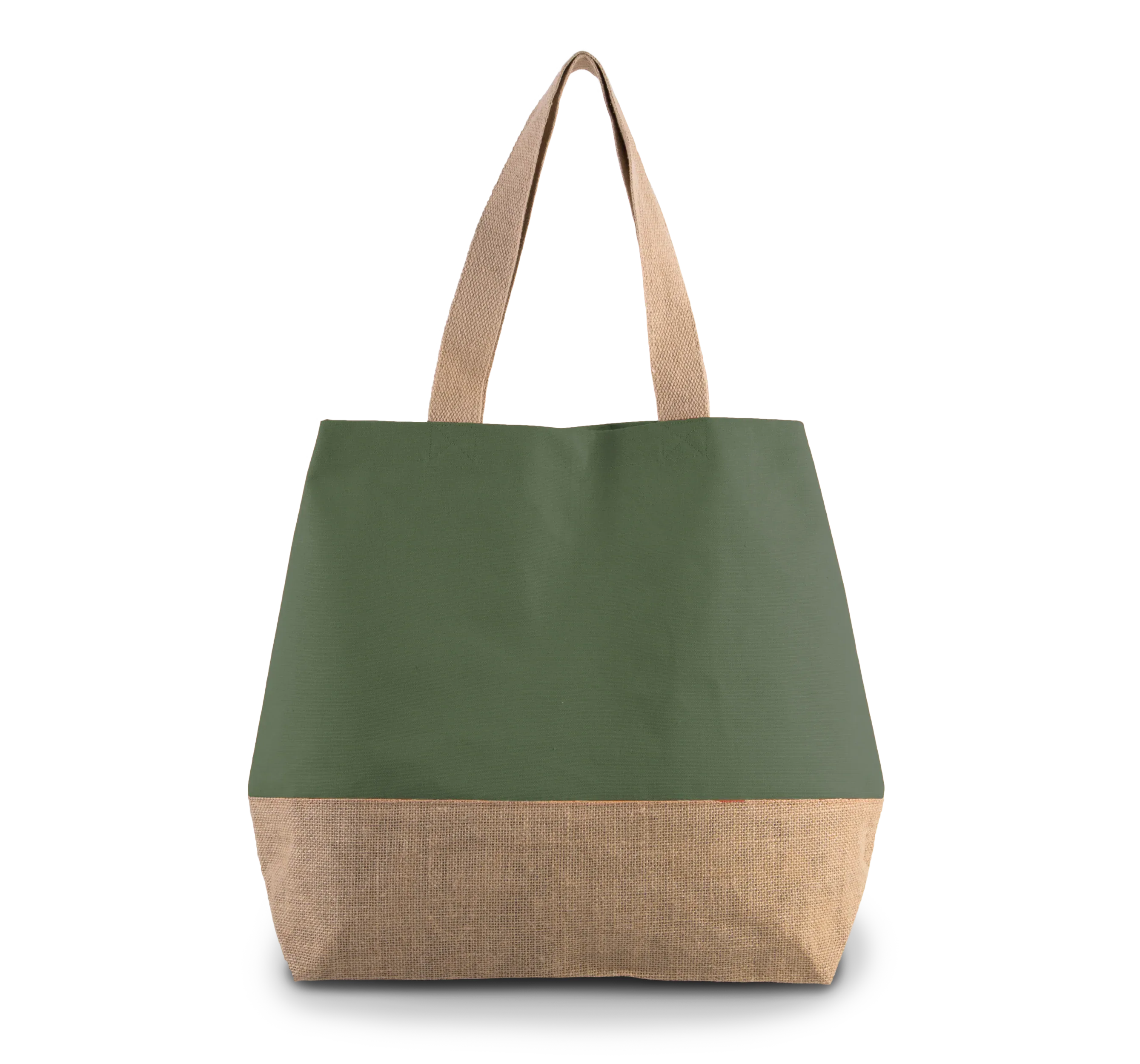 KI0235 - Sac shopping en toiles de coton et jute - Occifloc