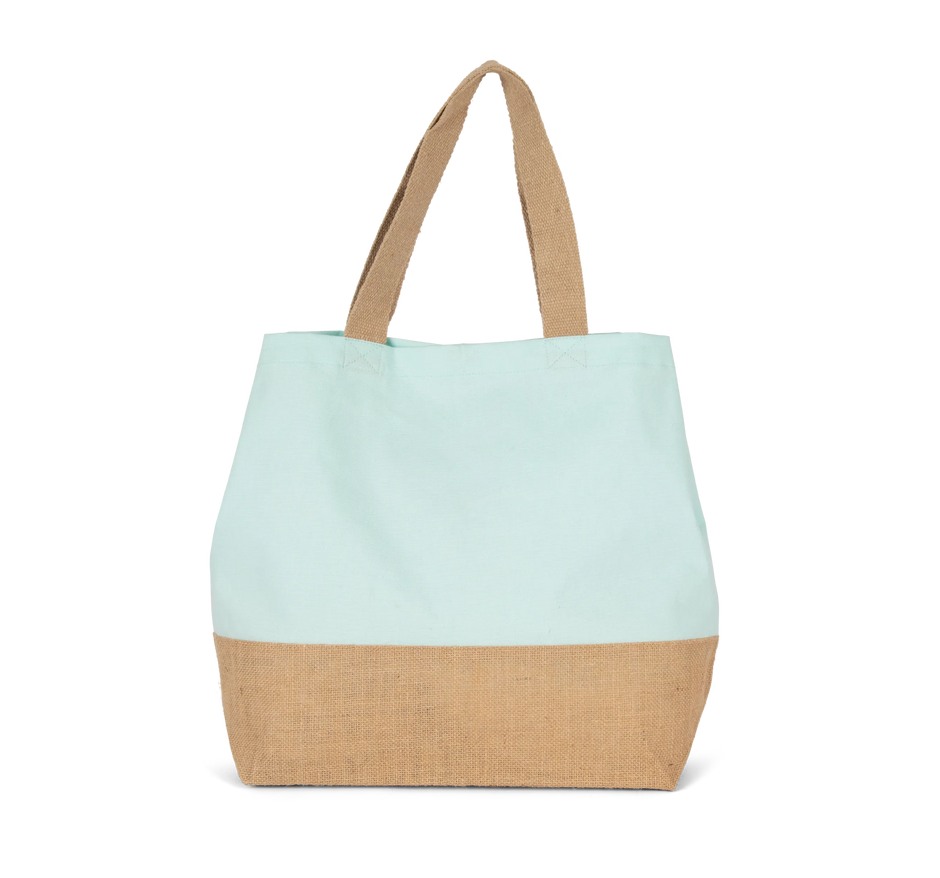 KI0235 - Sac shopping en toiles de coton et jute - Occifloc