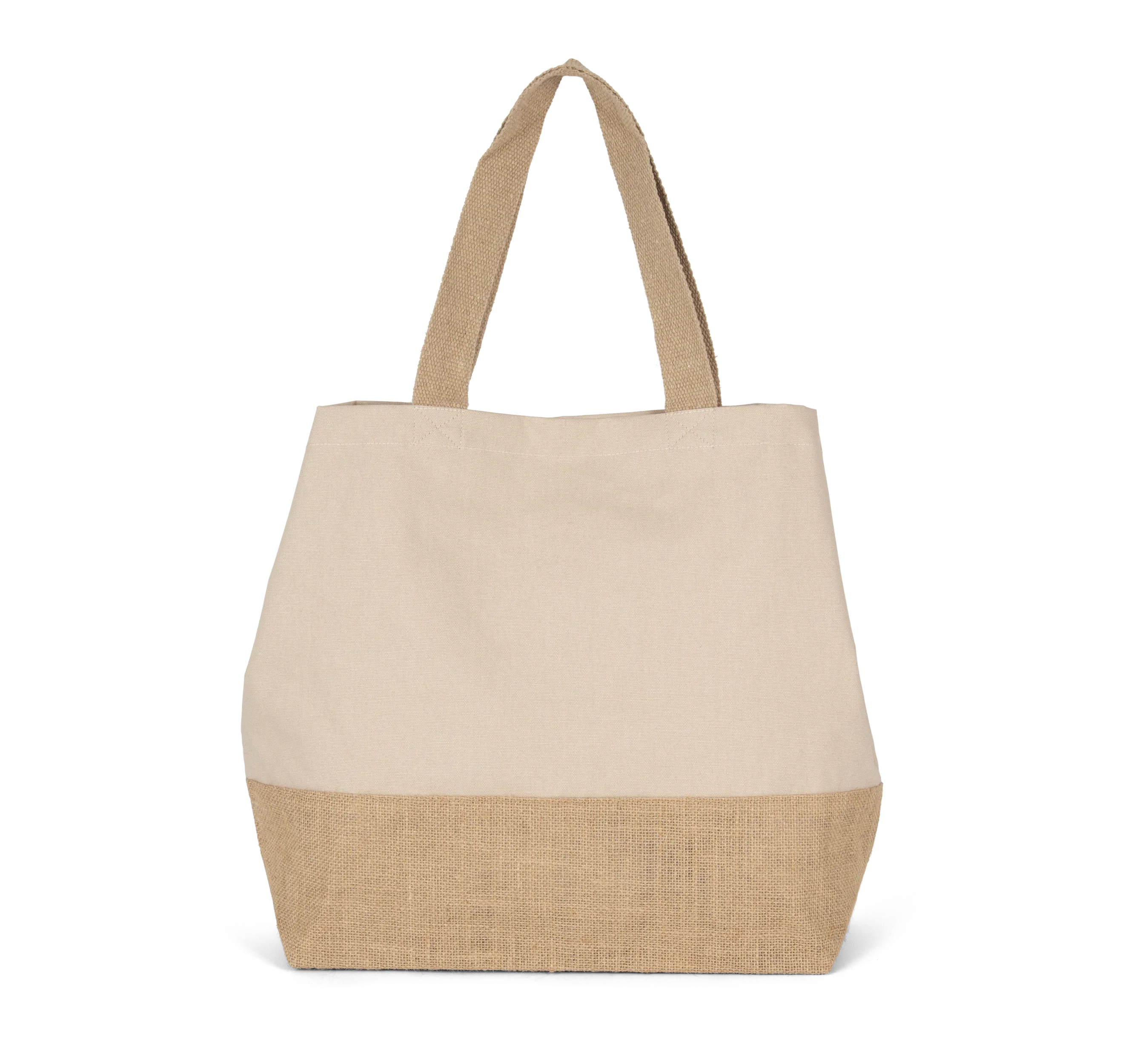 KI0235 - Sac shopping en toiles de coton et jute - Occifloc
