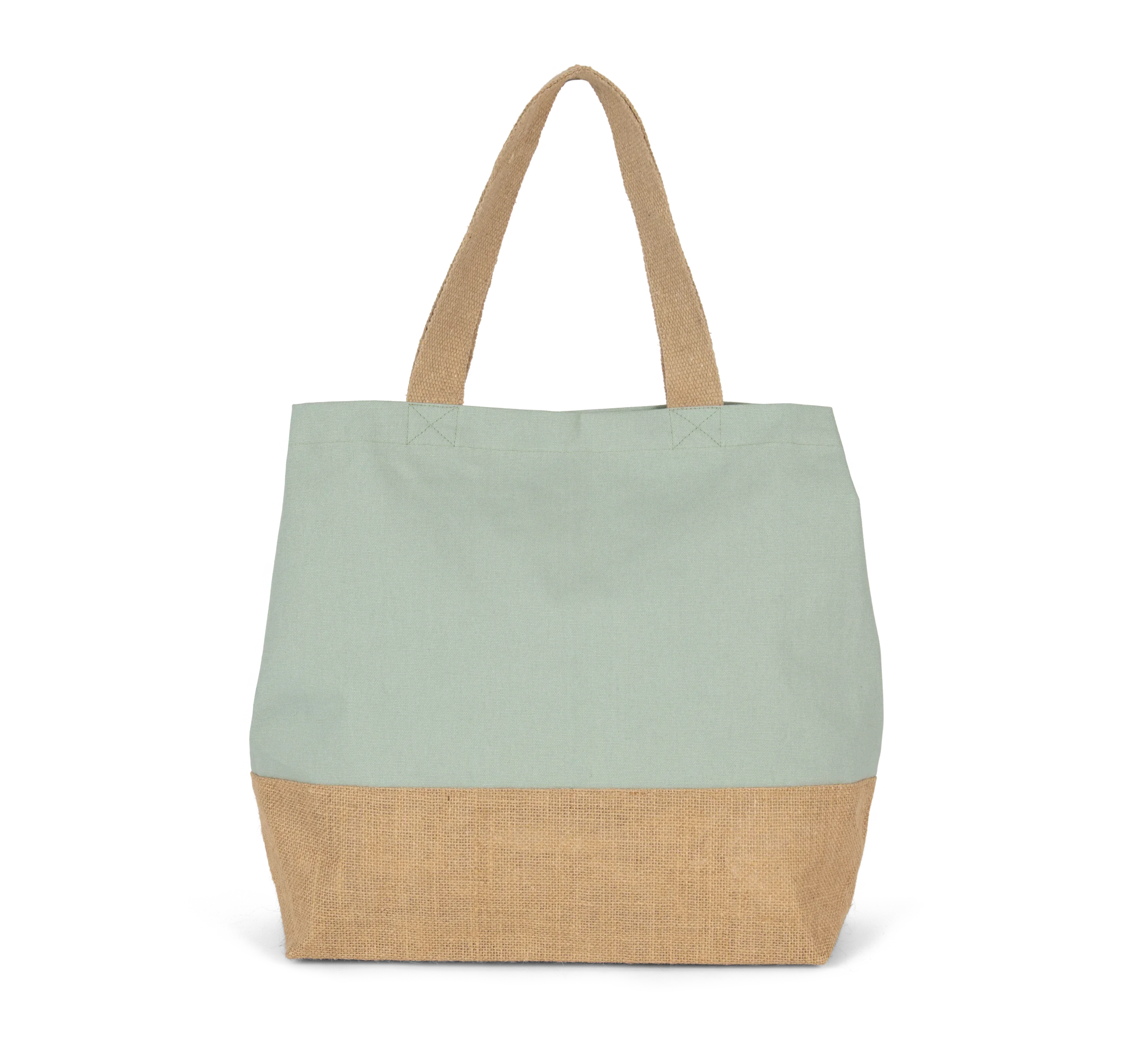 KI0235 - Sac shopping en toiles de coton et jute - Occifloc