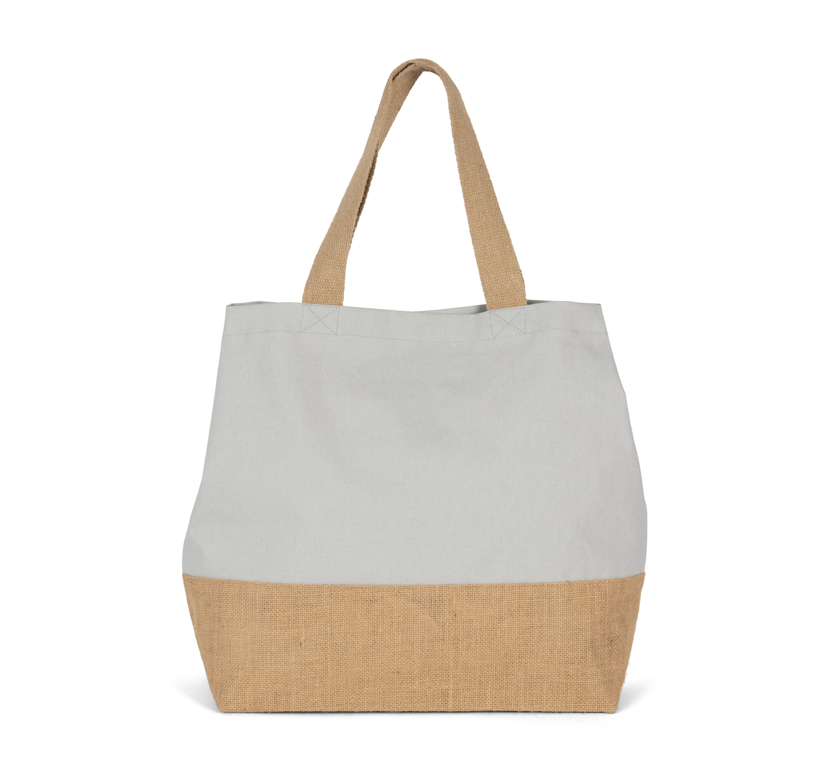 KI0235 - Sac shopping en toiles de coton et jute - Occifloc