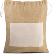 KI0239 - Sac en toile de jute avec cordelettes - Occifloc