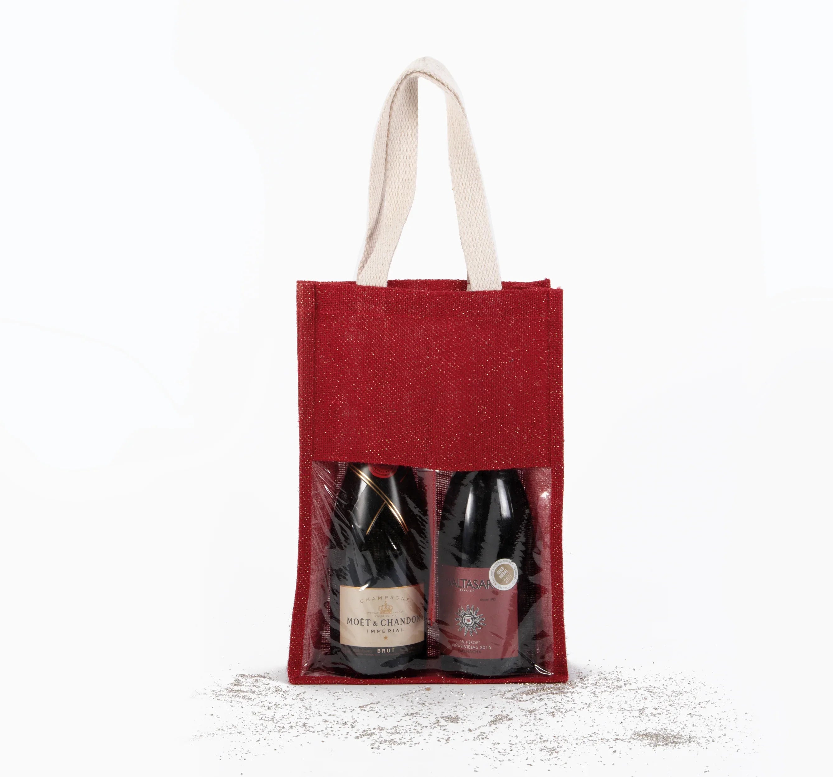 KI0268 - Sac porte-bouteilles en jute - Occifloc