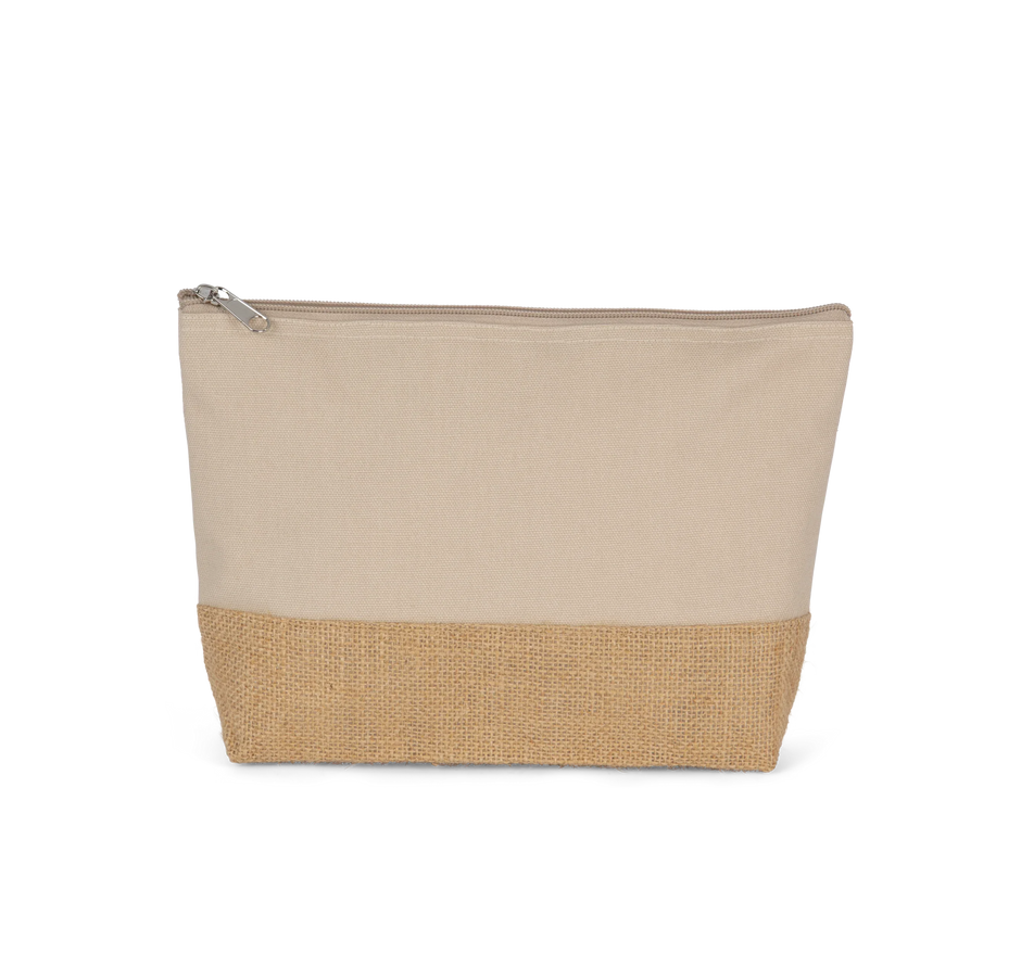 KI0276 - Pochette en toiles de coton et jute - Occifloc