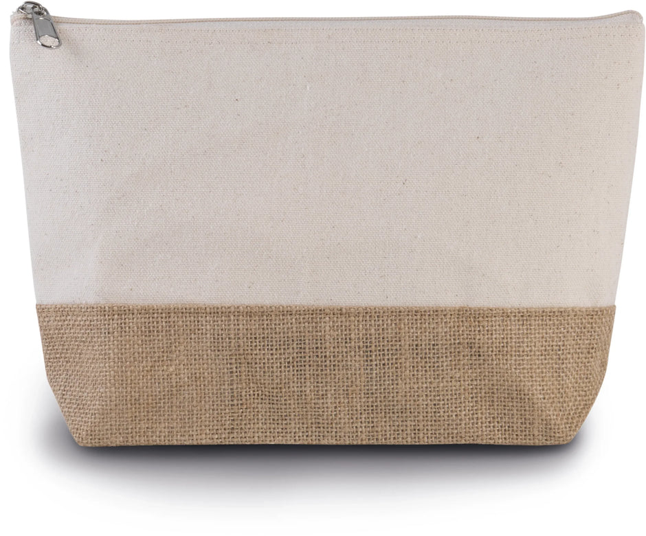 KI0276 - Pochette en toiles de coton et jute - Occifloc