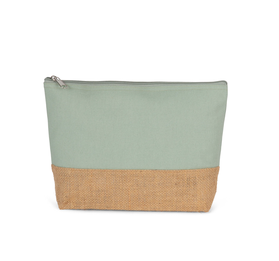 KI0276 - Pochette en toiles de coton et jute - Occifloc