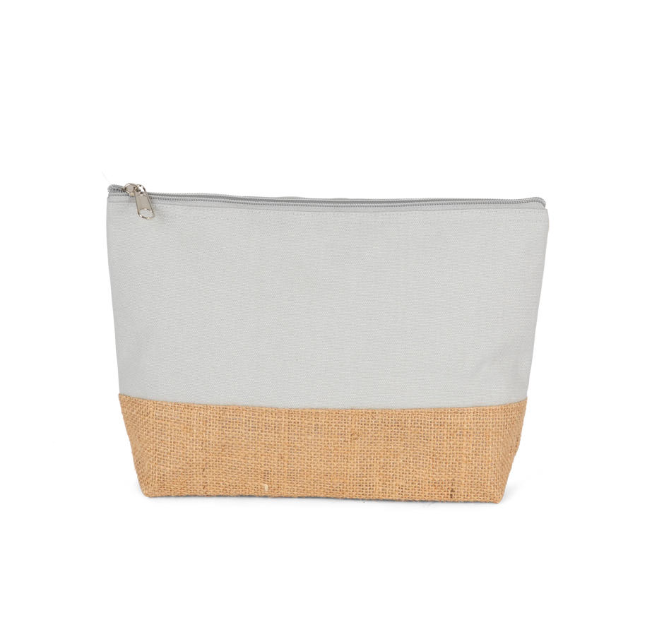 KI0276 - Pochette en toiles de coton et jute - Occifloc