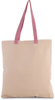 KI0277 - Sac shopping plat en toile avec poignées contrastées - Occifloc