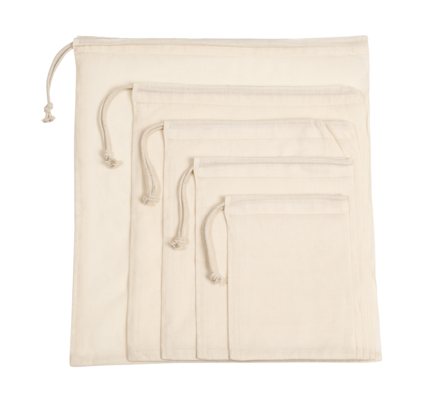 KI0729 - Sac à cordon coulissant en coton biologique Kimood