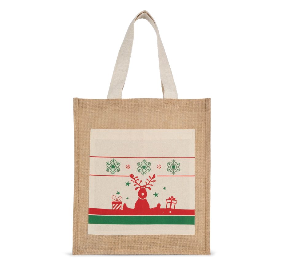 KI0732 - Sac shopping avec motifs de Noël - Occifloc