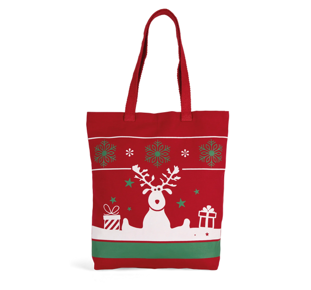 KI0733 - Sac shopping avec motifs de Noël - Occifloc