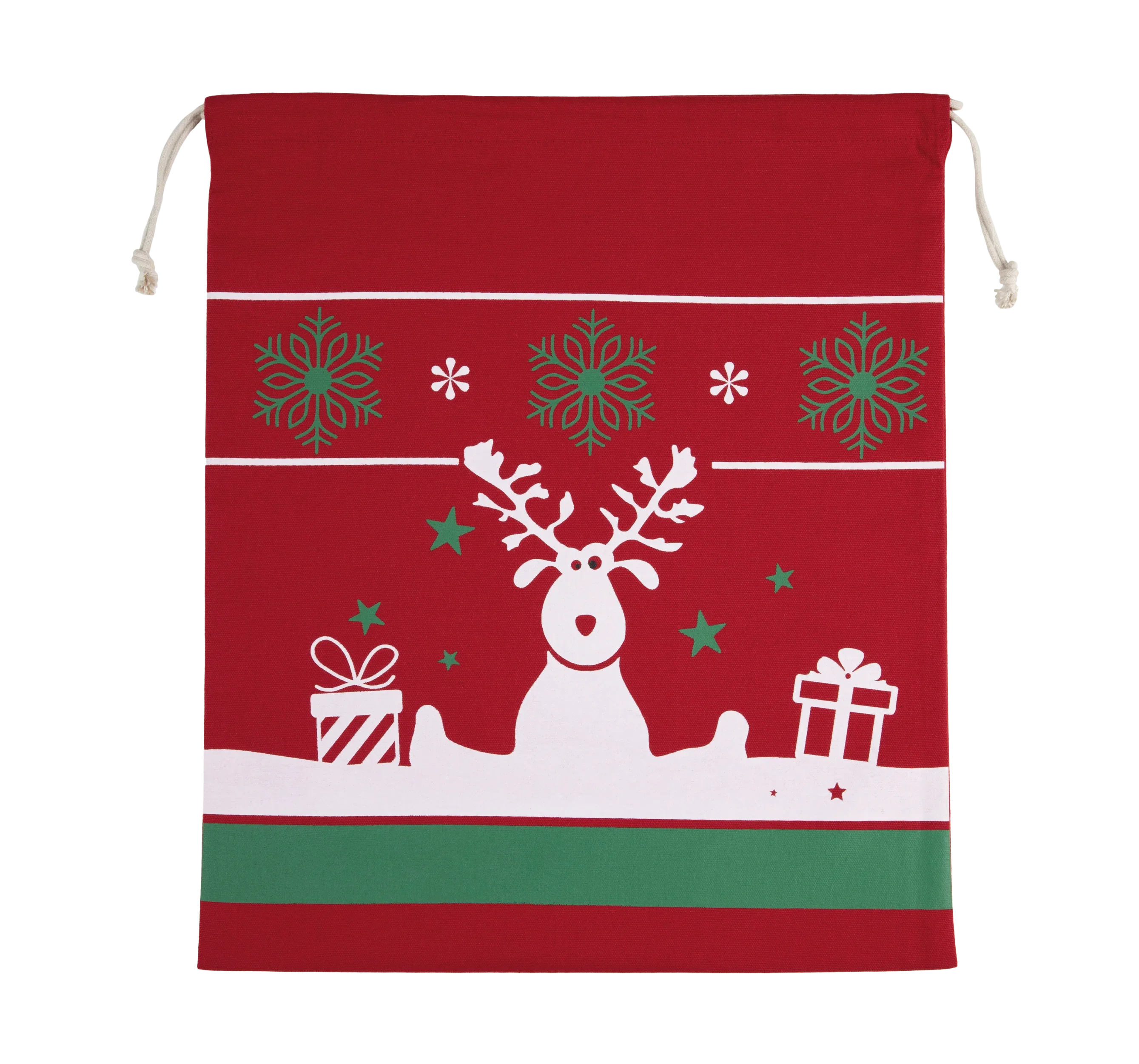 KI0735 - Sac avec cordon motifs de Noël - Occifloc