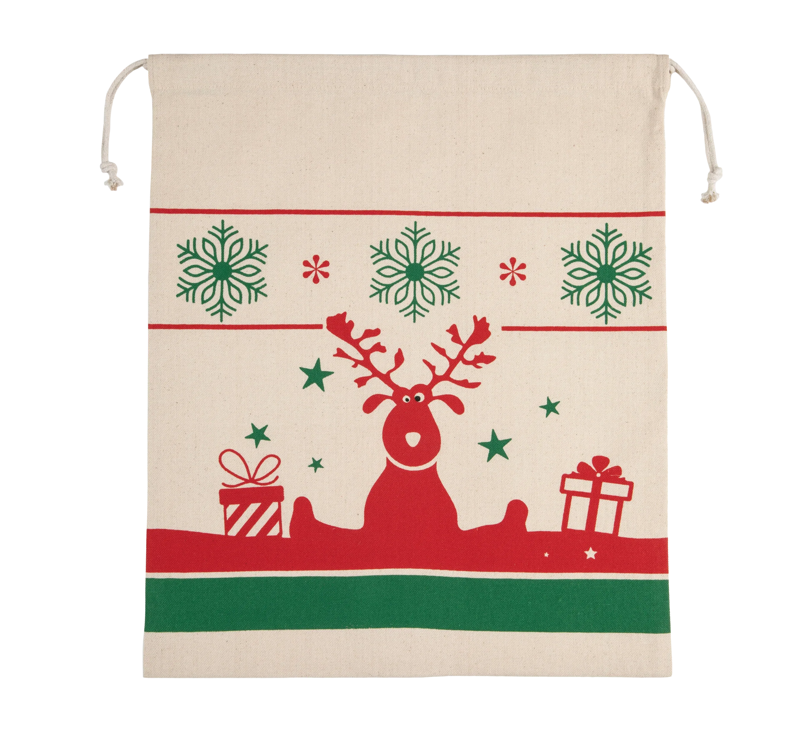 KI0735 - Sac avec cordon motifs de Noël - Occifloc