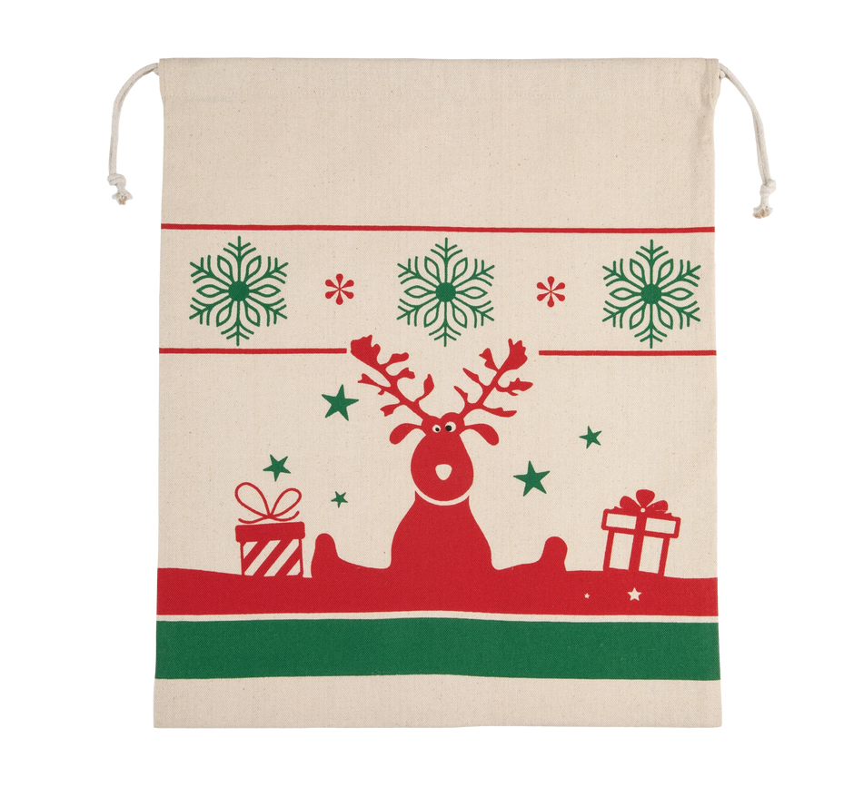 KI0735 - Sac avec cordon motifs de Noël - Occifloc