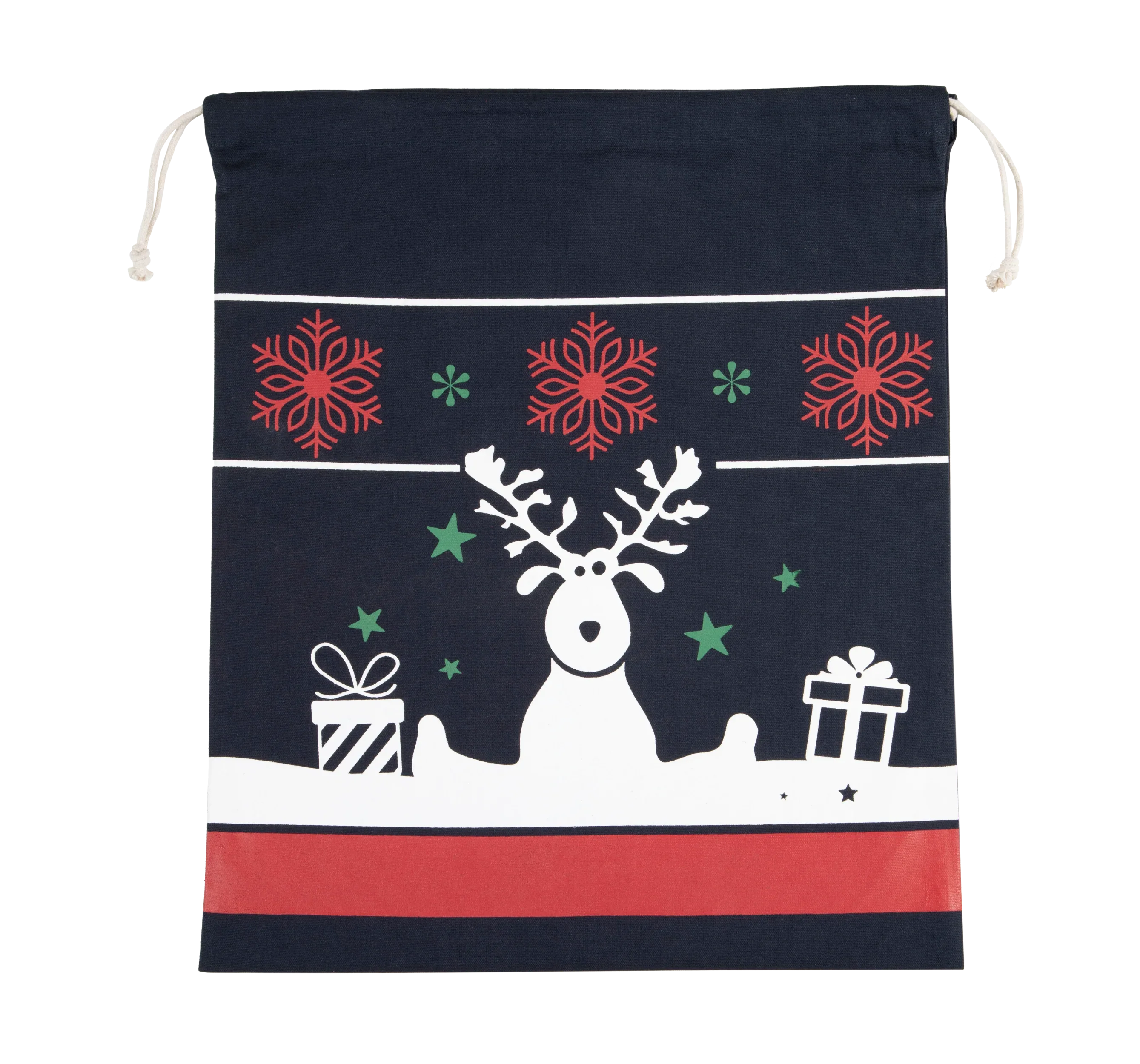 KI0735 - Sac avec cordon motifs de Noël - Occifloc