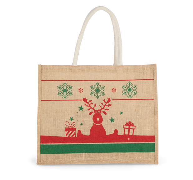 KI0736 - Sac shopping avec motifs de Noël - Occifloc