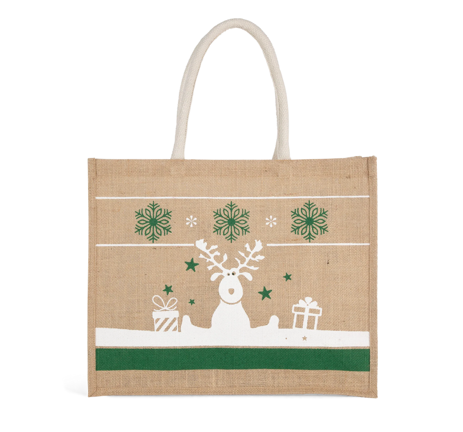 KI0736 - Sac shopping avec motifs de Noël - Occifloc