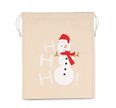 KI0745 - Sac coton à cordon motif bonhomme de neige - Occifloc