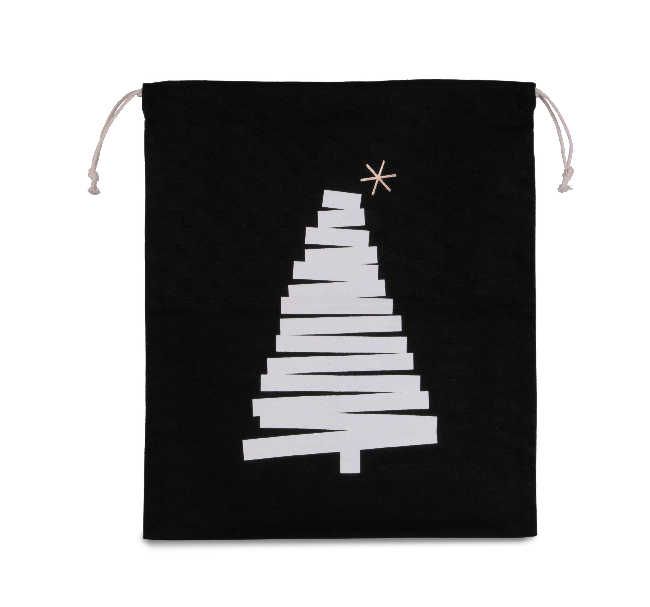 KI0746 - Sac coton à cordon motif sapin - Occifloc