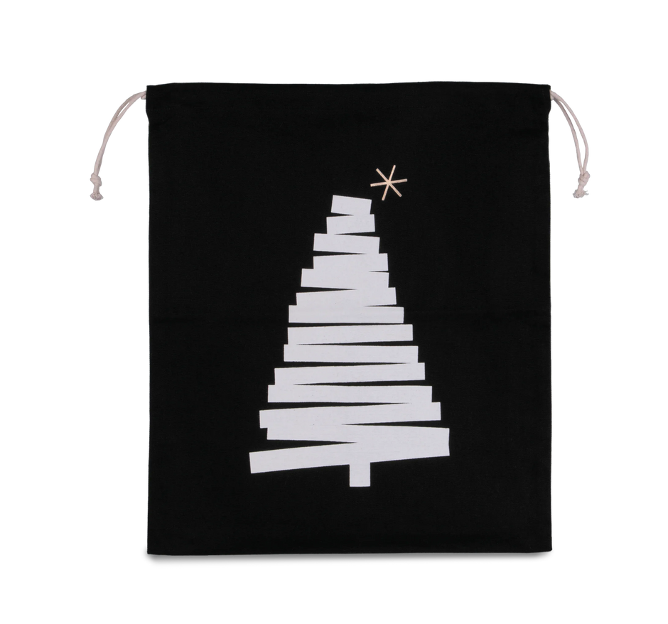 KI0746 - Sac coton à cordon motif sapin - Occifloc