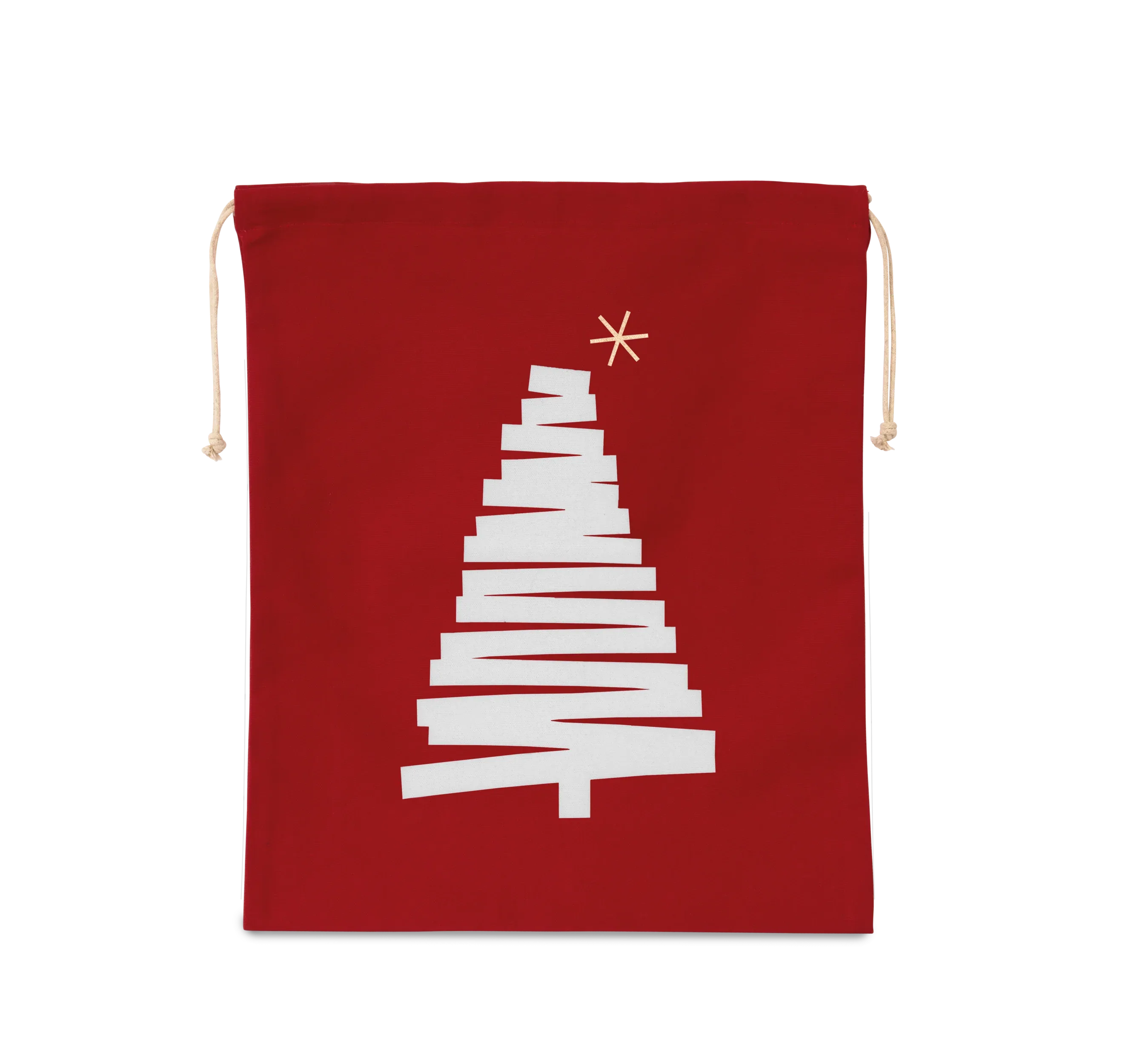 KI0746 - Sac coton à cordon motif sapin - Occifloc
