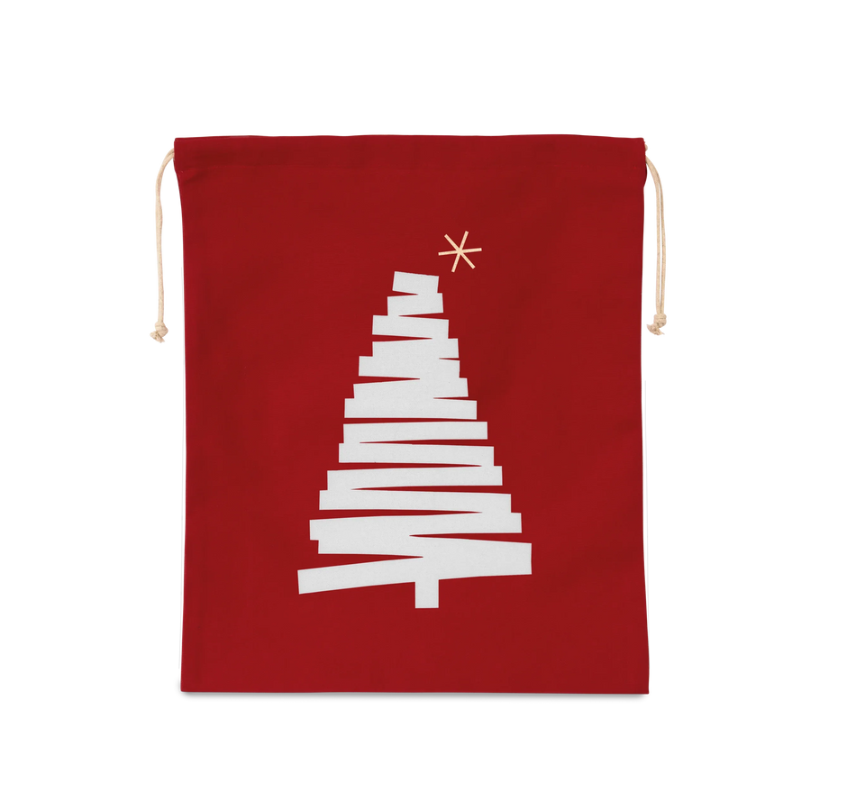 KI0746 - Sac coton à cordon motif sapin - Occifloc