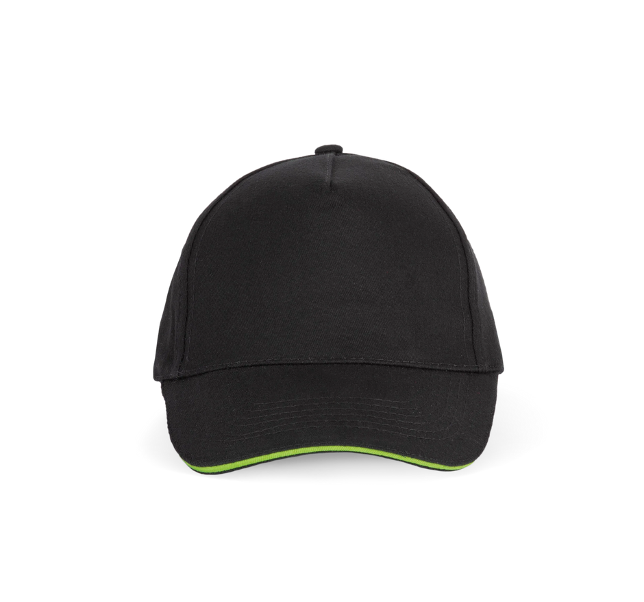 KP124 - Casquette avec sandwich contrasté - 5 panneaux - Occifloc