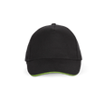 KP124 - Casquette avec sandwich contrasté - 5 panneaux - Occifloc