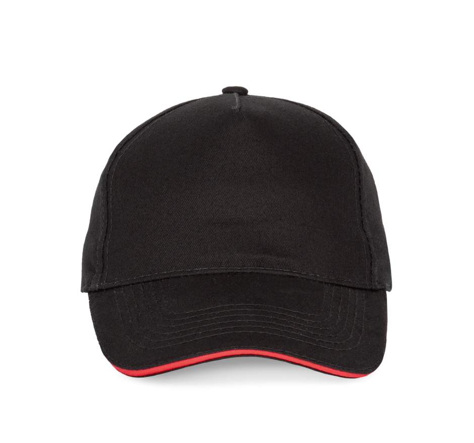 KP124 - Casquette avec sandwich contrasté - 5 panneaux - Occifloc
