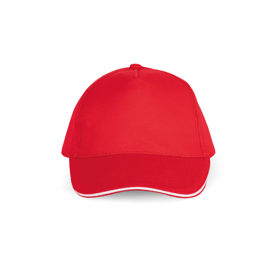 KP124 - Casquette avec sandwich contrasté - 5 panneaux - Occifloc