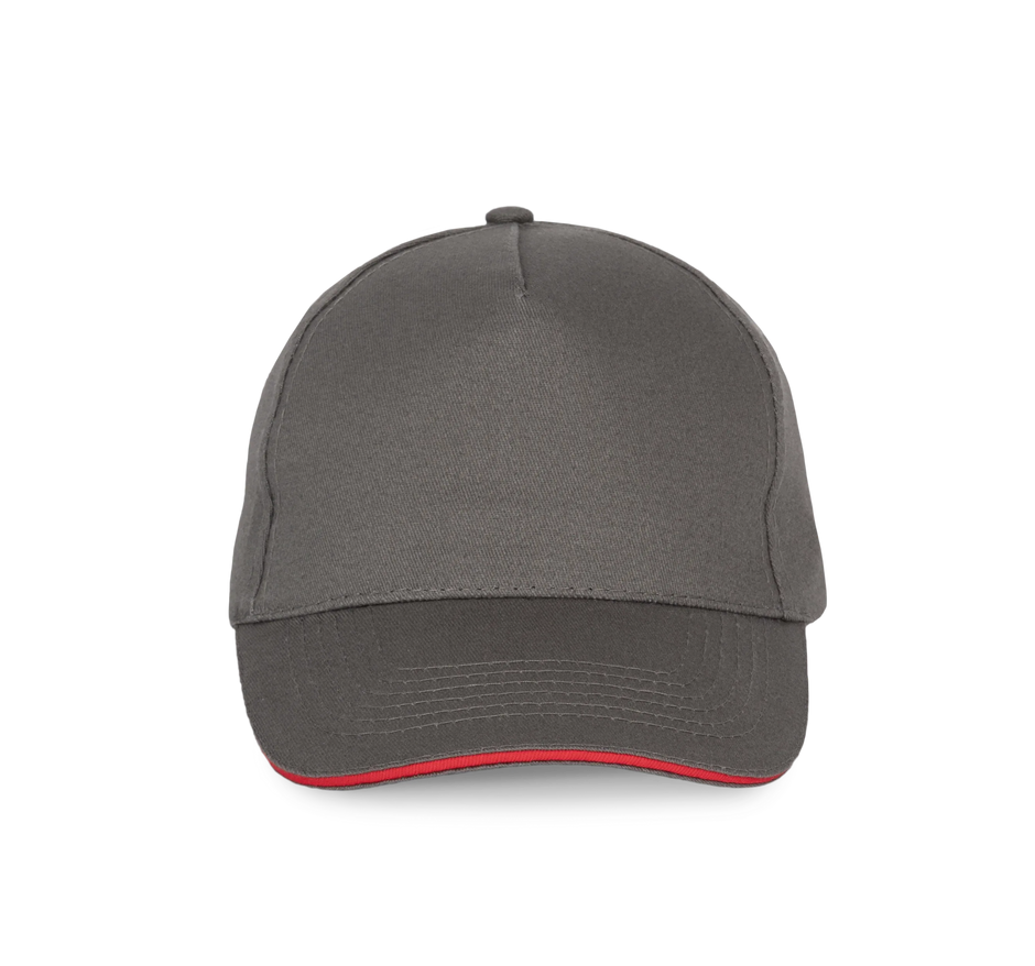 KP124 - Casquette avec sandwich contrasté - 5 panneaux - Occifloc