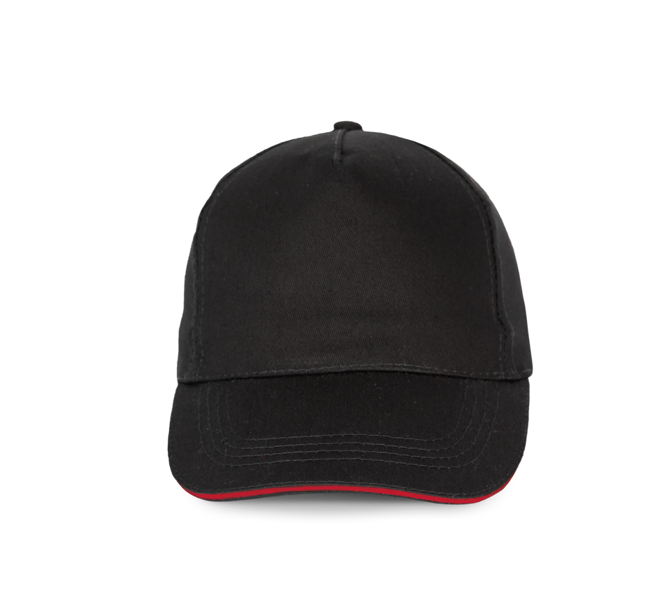 KP130 - Casquette sandwich contrasté - 5 panneaux - Occifloc