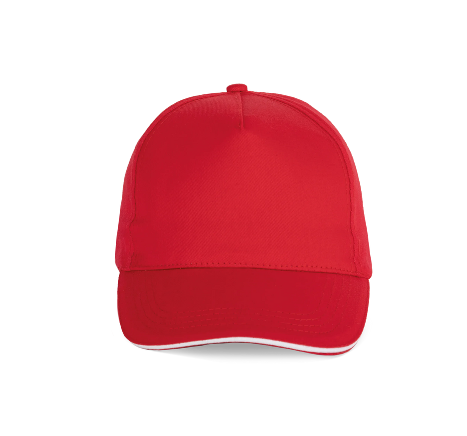 KP130 - Casquette sandwich contrasté - 5 panneaux - Occifloc