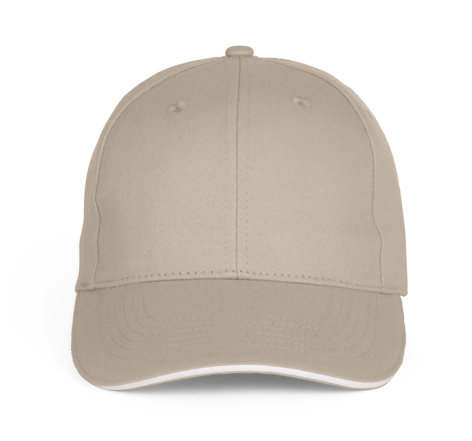 KP196 - Casquette Baseball avec sandwich - 6 panneaux - Occifloc