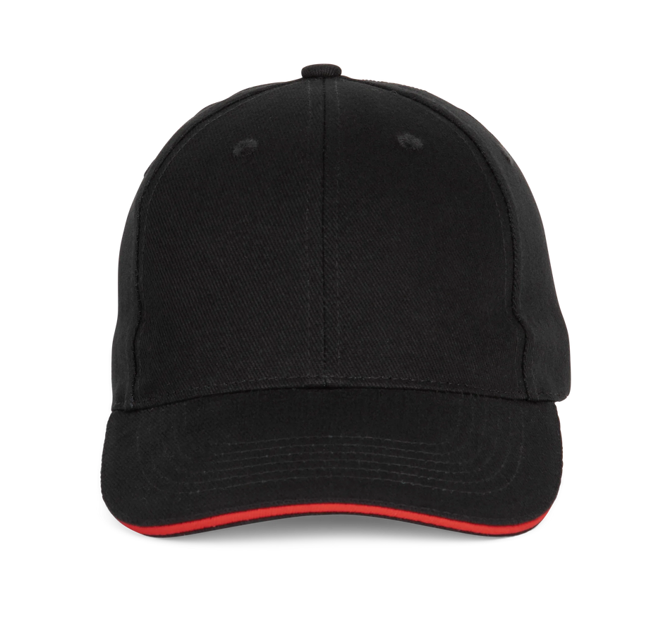 KP196 - Casquette Baseball avec sandwich - 6 panneaux - Occifloc