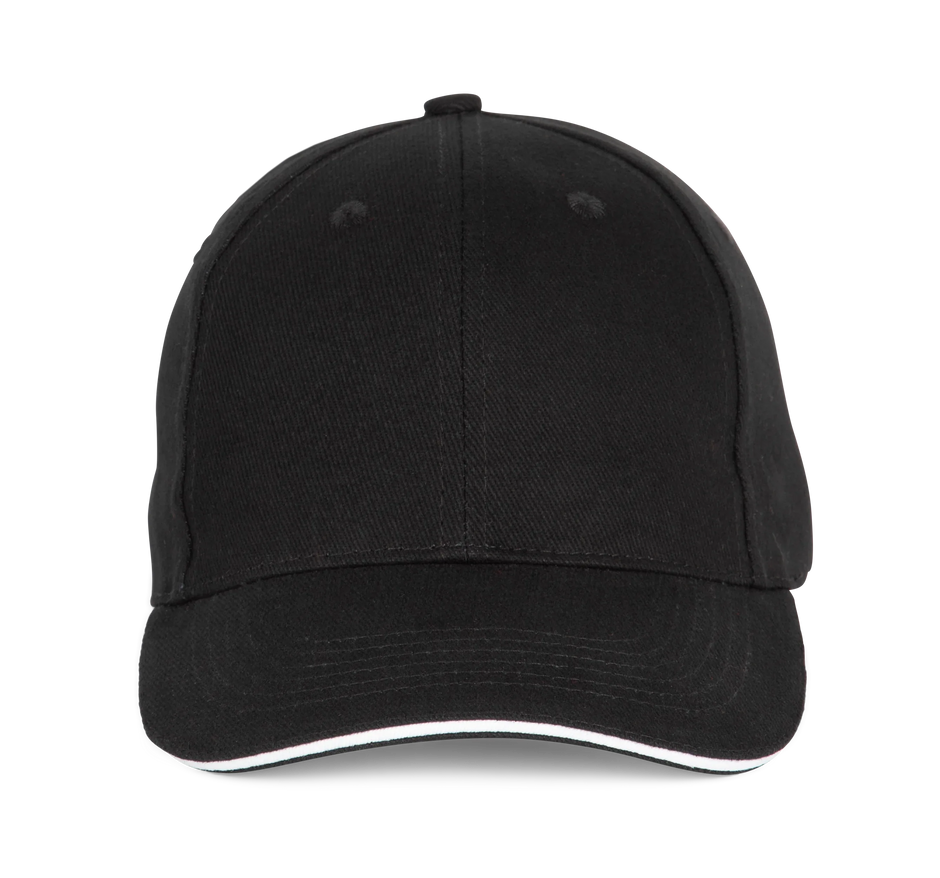 KP196 - Casquette Baseball avec sandwich - 6 panneaux - Occifloc