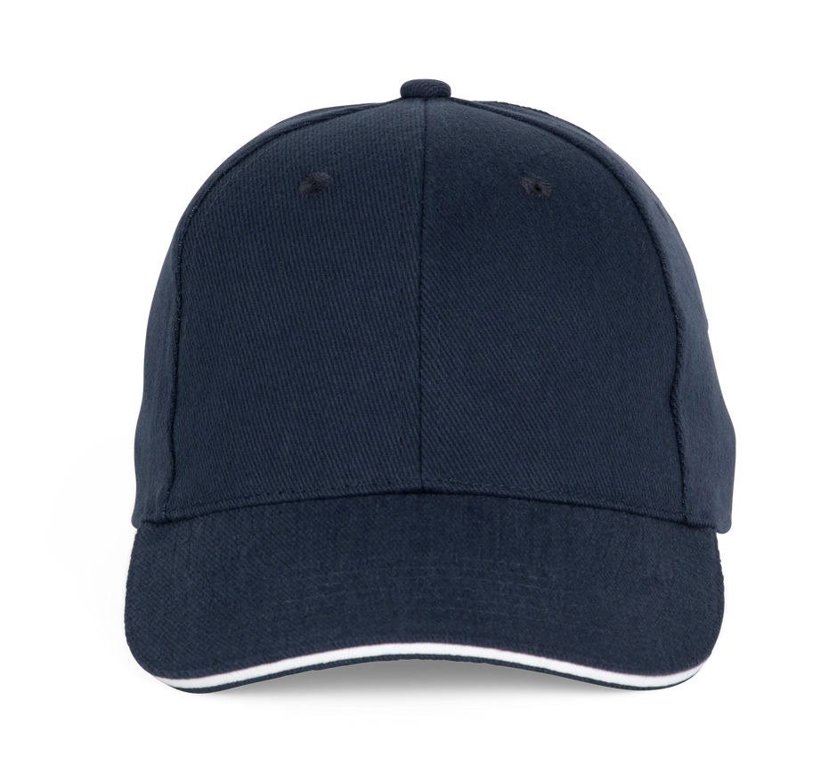 KP196 - Casquette Baseball avec sandwich - 6 panneaux - Occifloc