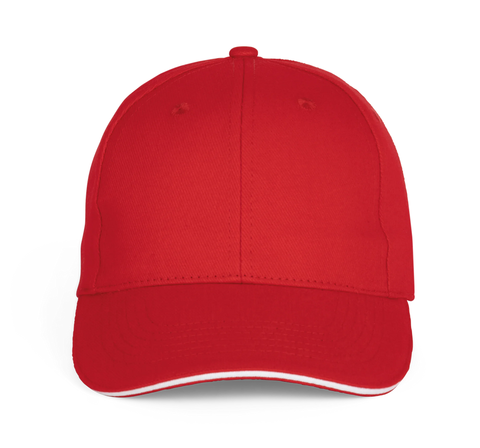 KP196 - Casquette Baseball avec sandwich - 6 panneaux - Occifloc