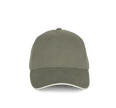 KP198 - Casquette en coton biologique à sandwich contrasté - 6 panneaux - Occifloc